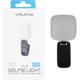 چراغ سلفی شارژی با گیره اتصال به موبایل و تبلت VIPLATINA مدل VL12
