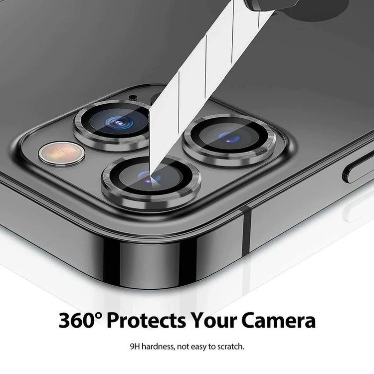 محافظ لنز دوربین مدل رینگی مناسب برای گوشی موبایل اپل مدل 14pro/14promax